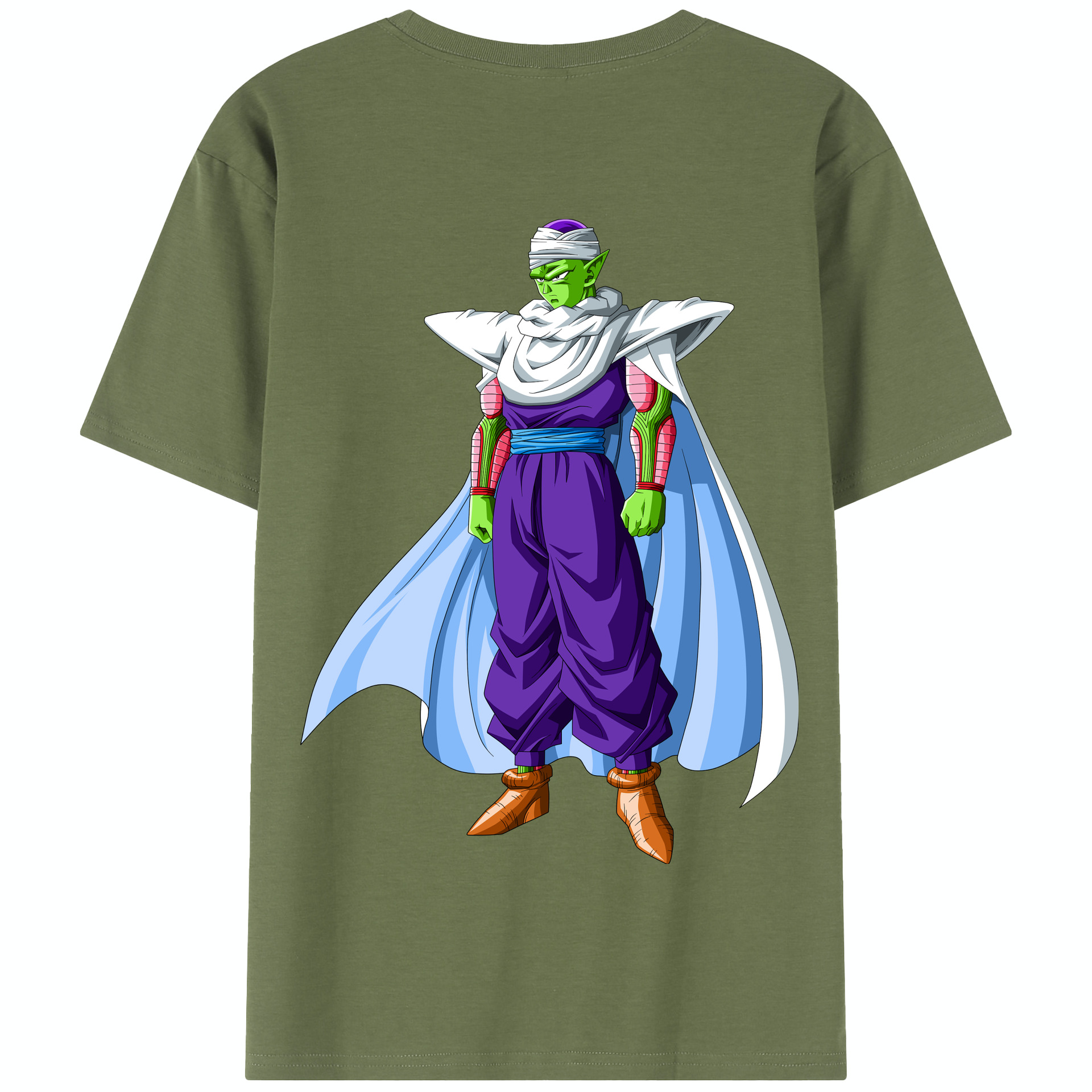 （画像用） ドラゴンボール ピッコロ DRAGON BALL Piccolo 綿100％半袖Tシャツ（背面プリント）